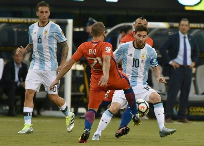 阿根廷队vs智利队的相关图片